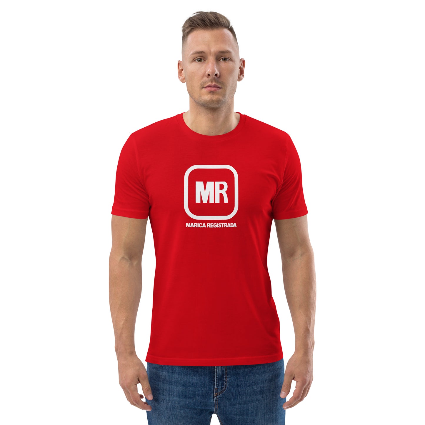 Camiseta roja de manga corta MR